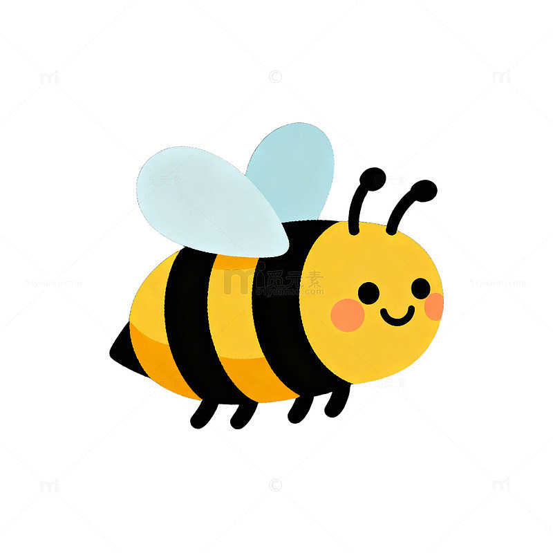卡通蜜蜂插画