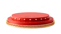 中国红装饰盘设计