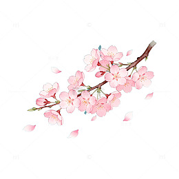 AI生成樱花插画