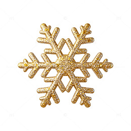 金色雪花装饰物品