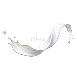 动感牛奶飞溅矢量图案