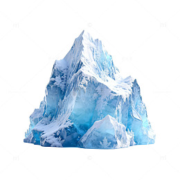 冰山景观冰雪场景三维模型