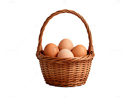 编织篮鸡蛋静物摄影