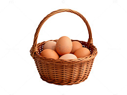编织篮鸡蛋静物摄影