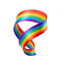 彩虹螺旋抽象艺术矢量图