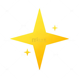 金光星形图案插画设计素材