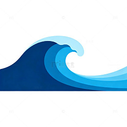 抽象海浪图案设计元素