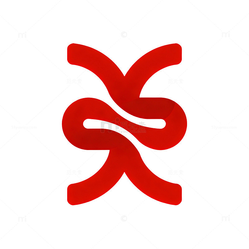 抽象红图艺术风格图案设计素材