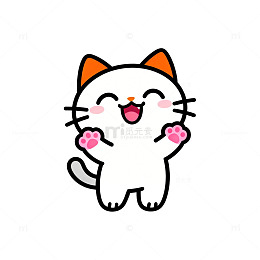 卡通可爱猫咪插画