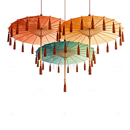 悬挂伞形灯饰设计