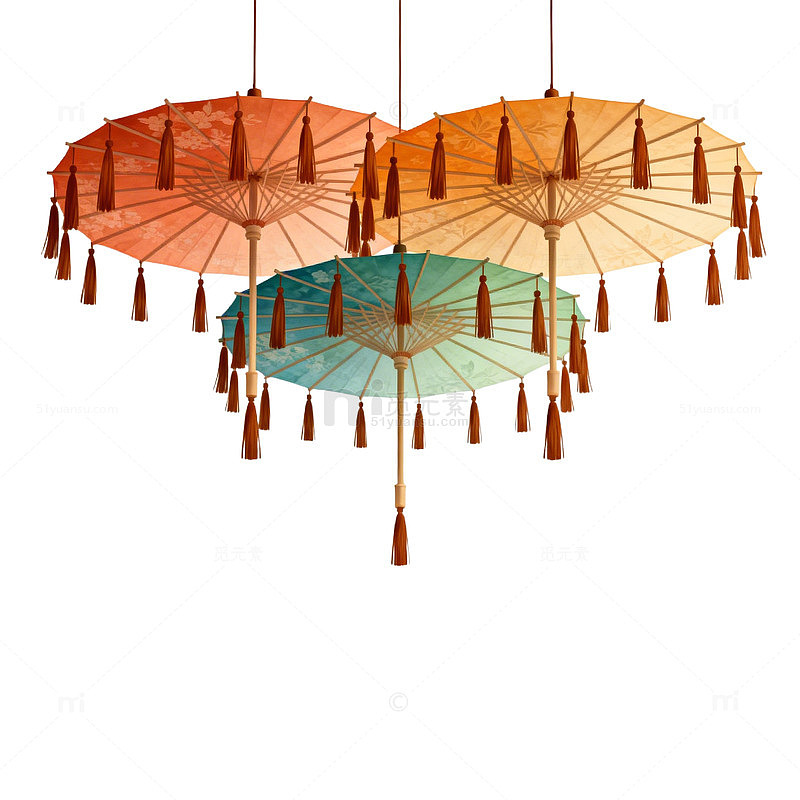 悬挂伞形灯饰设计