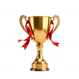 金色奖杯荣誉象征