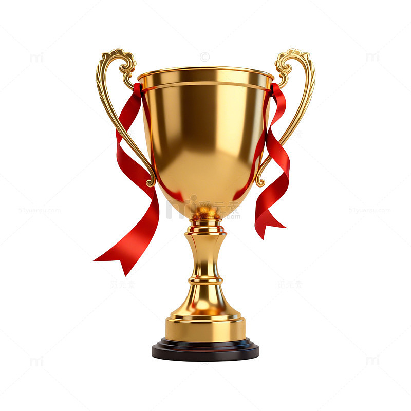 金色奖杯荣誉象征