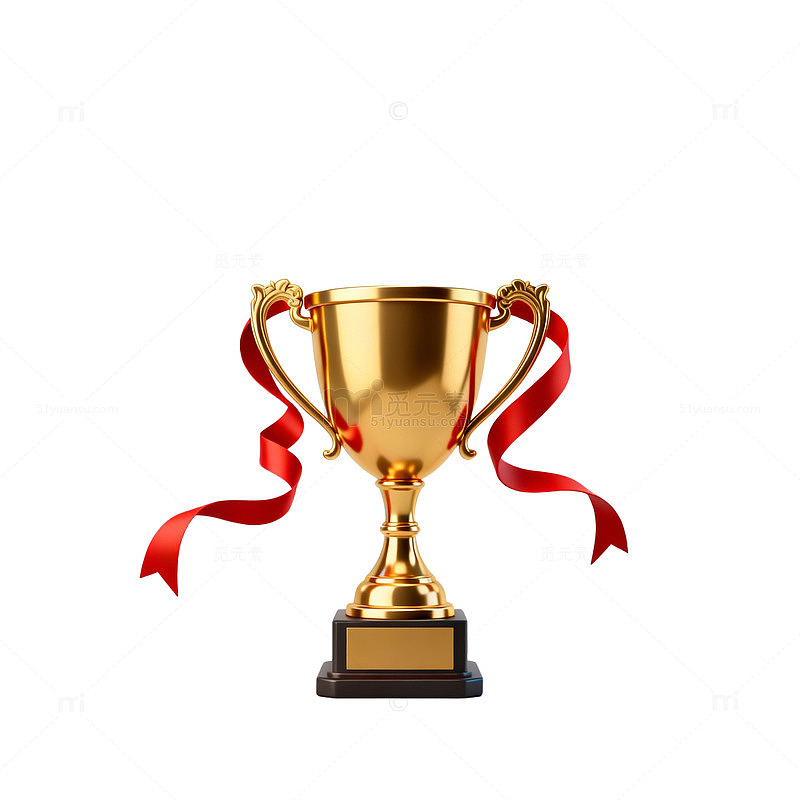 金色奖杯荣誉象征