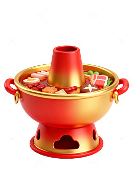 红金火锅3D模型32