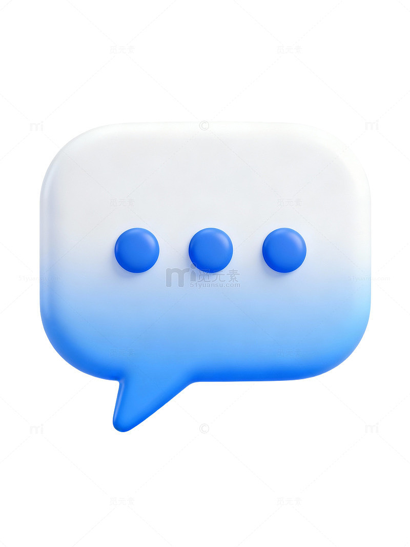 蓝色对话气泡图标67