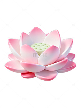 粉色莲花3D插画24