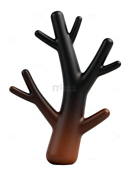 棕色树枝装饰图案35