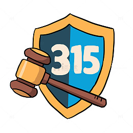 315消费者权益日手绘卡通免抠元素