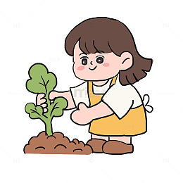 春天种植种菜免抠元素