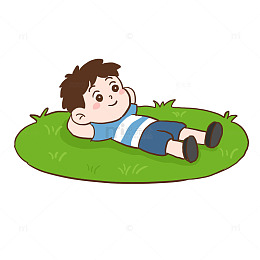 春季草地春游免抠元素