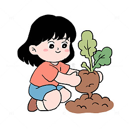 春天种菜免抠元素