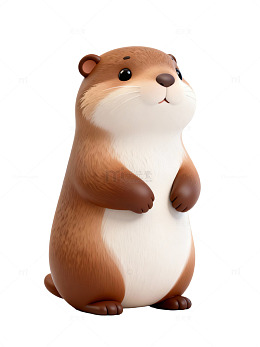 可爱卡通水獭25