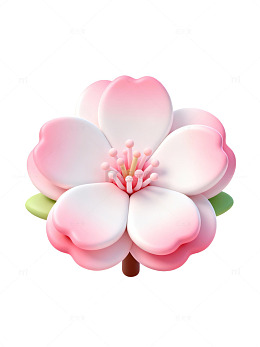 粉色樱花3D插画78