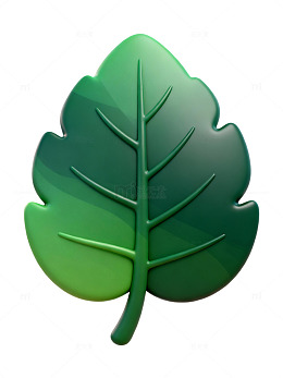 立体绿叶装饰图案85