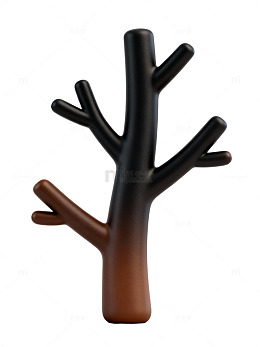 棕色渐变树枝图案09