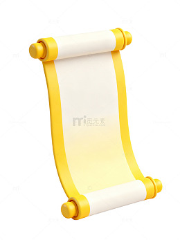 卡通卷轴设计素材13