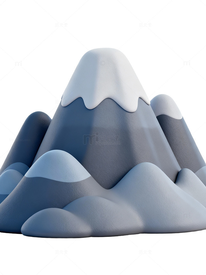 卡通雪山插画54