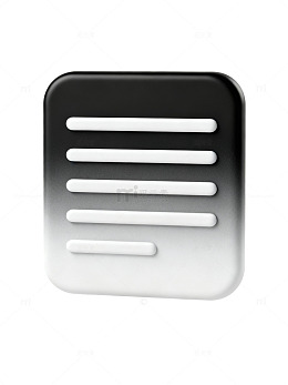 黑白渐变文字图标01