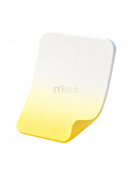 黄白渐变几何贴纸98