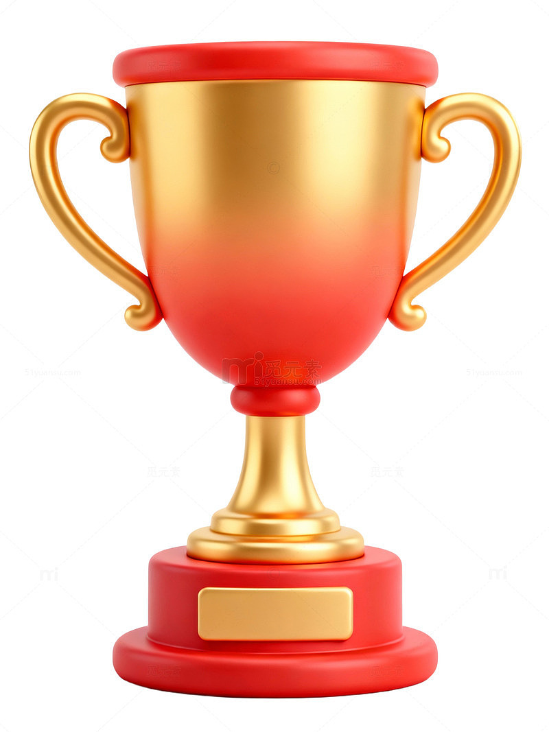 红金奖杯图标素材37