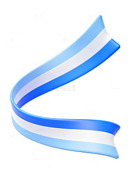 蓝白渐变飘带图案82