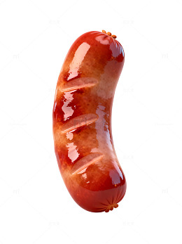 香煎腊肠特写06