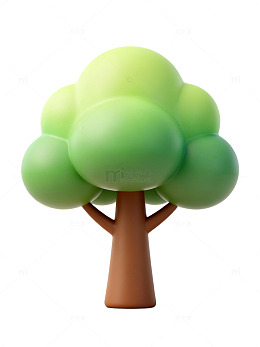 卡通树造型插画78