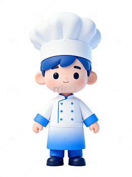 可爱厨师卡通形象01