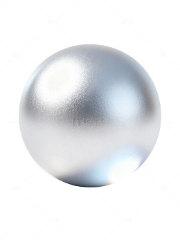 银色金属质感球体04