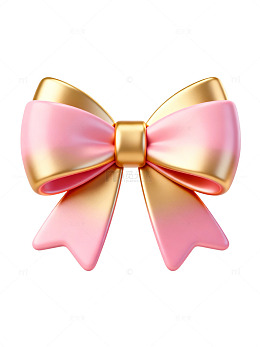 粉色金色蝴蝶结91