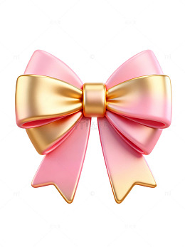 粉色金色蝴蝶结79