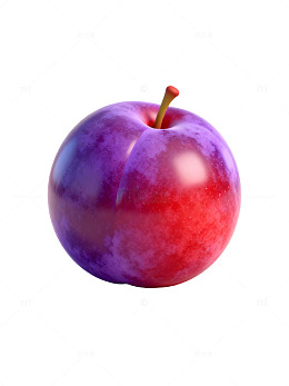 红紫相间李子特写50