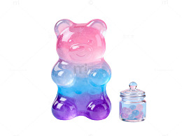渐变熊形糖果摆件79