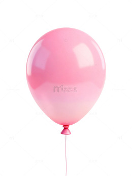 粉色气球漂浮素材06