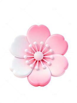 粉色樱花3D插画33