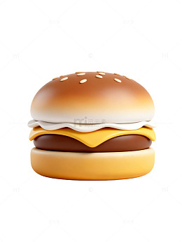 卡通汉堡插画32