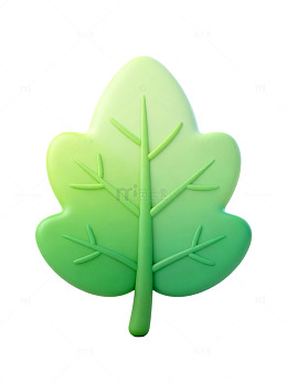 绿色卡通树叶图标70