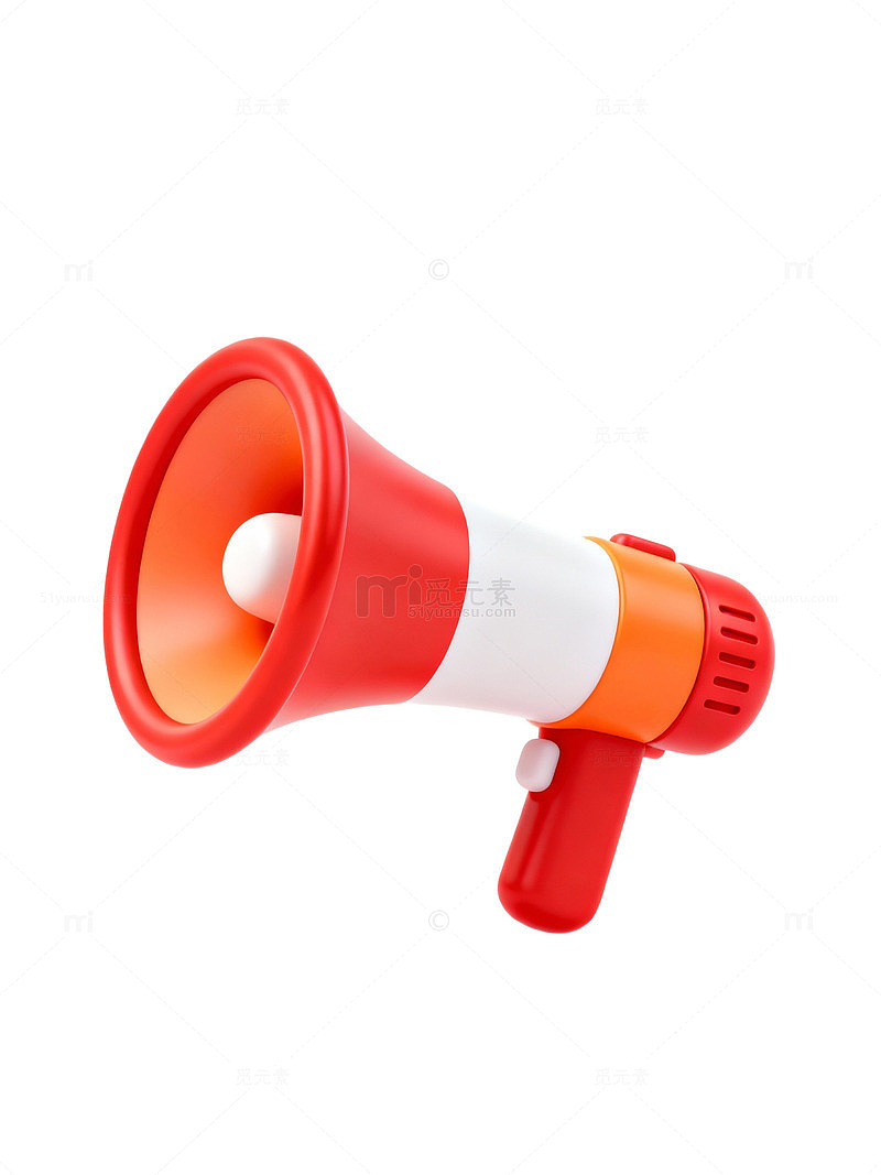 红白橙色扩音器35