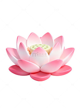 粉色莲花装饰图案46